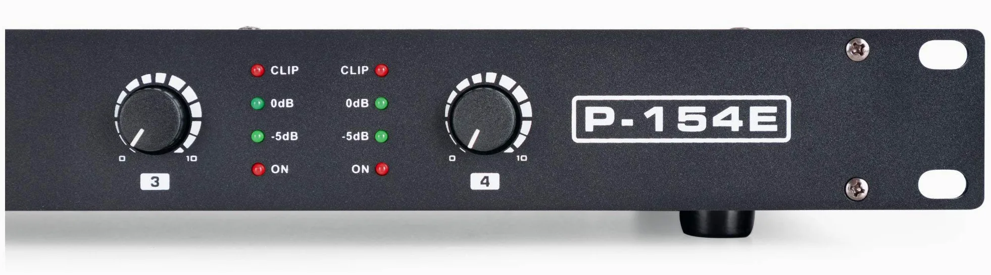 Pronomic P-154E MKII Endstufe - 4-Kanal Endstufe - Leistung RMS/4 Ohm: 4x 150 Watt - Besonders geeignet für Monitor-Betrieb oder Studio/HiFi- 1HE - Schwarz