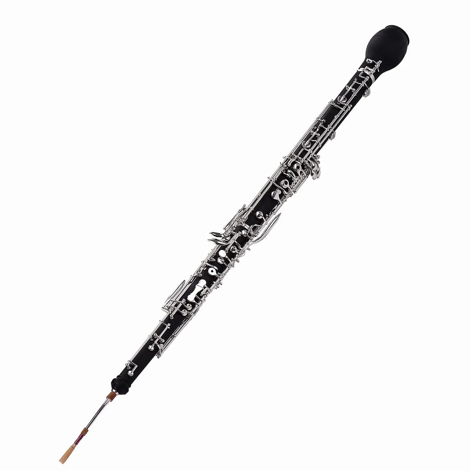 Englischhorn Alt-Oboe F-Tonart Kunstholz versilberte Tasten Holzblasinstrument mit Rohrblatt
