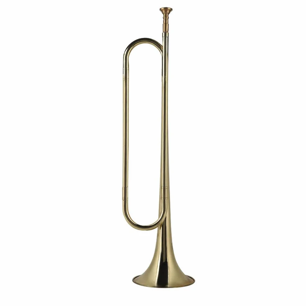 Kavallerie Trompete Instrument Bugle Horn aus Messing für Schulband Schüler