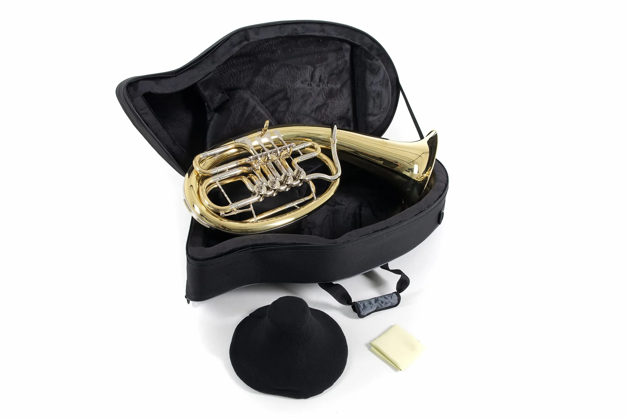 Roy Benson Bb-Bariton BH-202 (mit Ø 26 cm Schallbecher, Neusilber Komponenten, 4 Zylinderventilen, Präzision und erstklassiger Klang, im leicht transportierbaren Formetui)