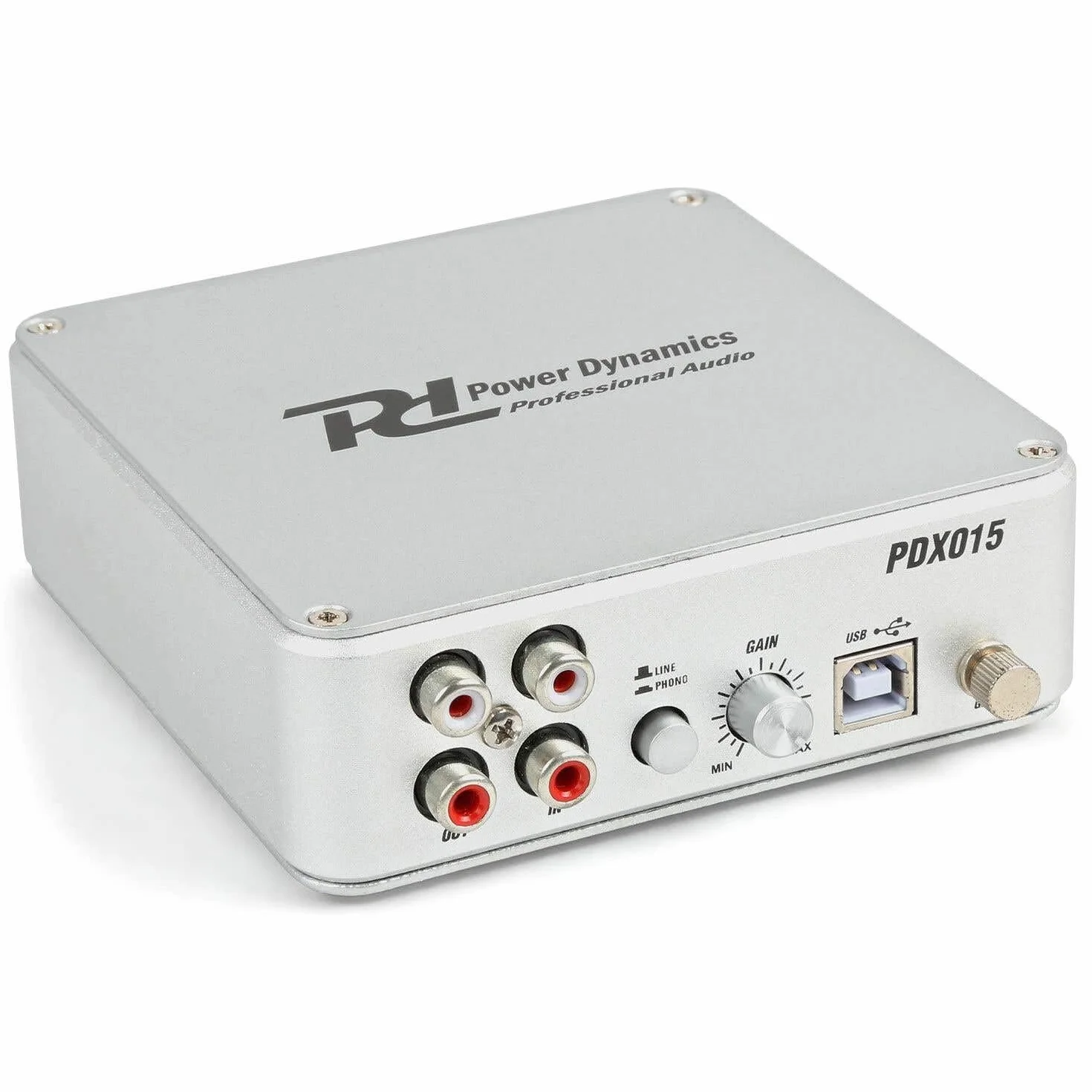 Power Dynamics PDX015 LP Digitalisierender Phono USB Vorverstärker