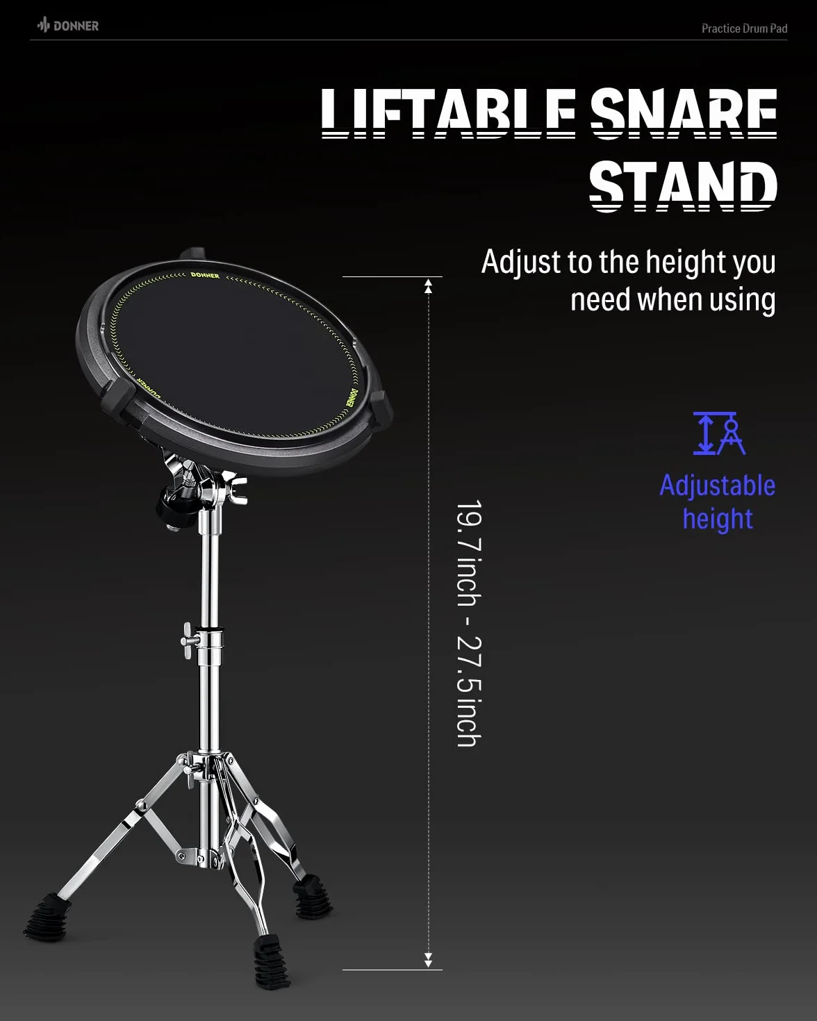 The Beater Practice Drum Pad DTB-1S - Box Set