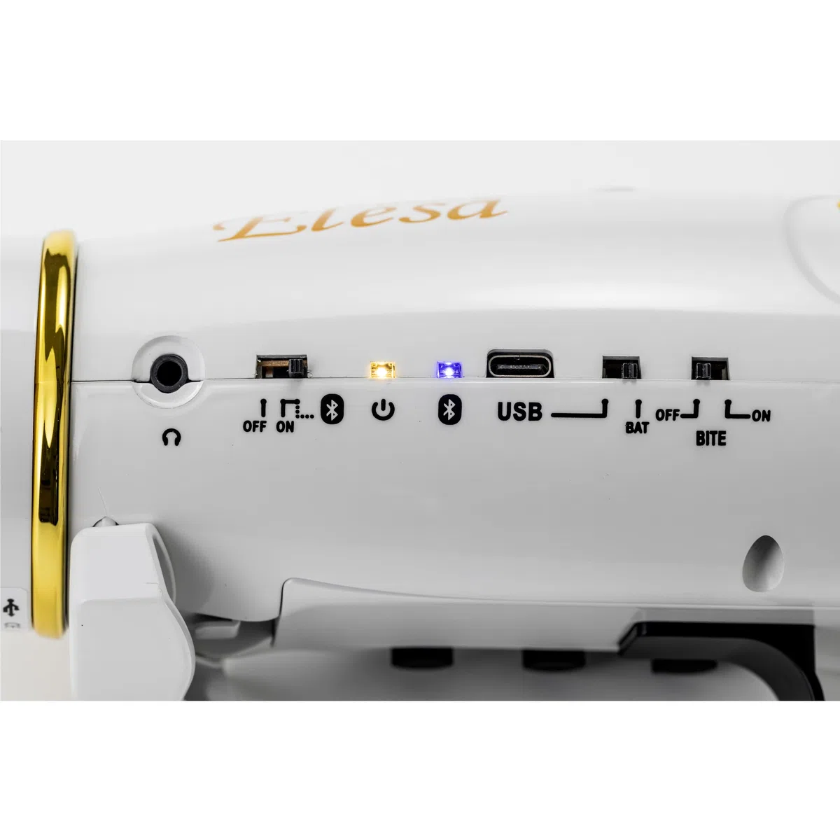 Elesa Elektronisches Saxophon, digitales Blasinstrument, 20 Sounds, eingebauter Lautsprecher, Bluetooth (schwarz)