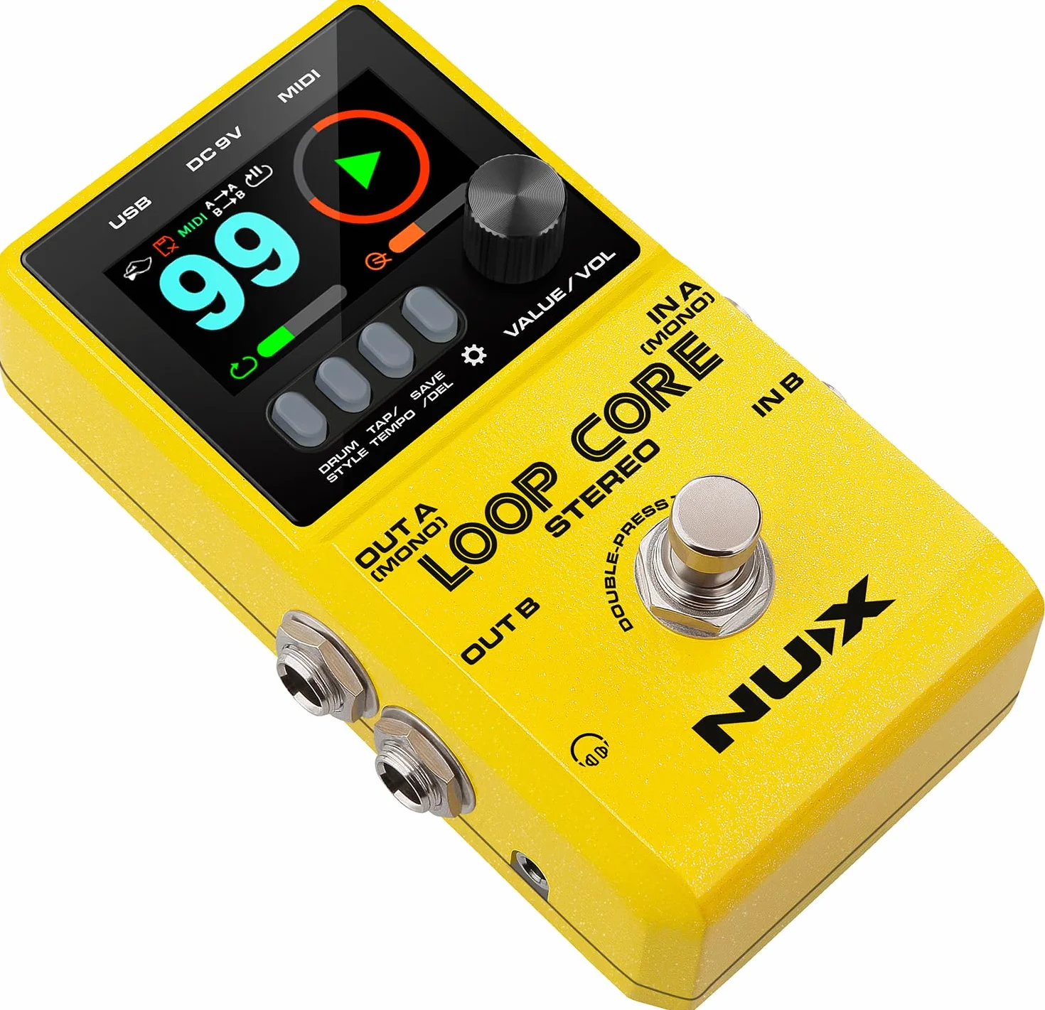 NU-X | Loop Core Stereo Pedal mit HD LCD Farbdisplay