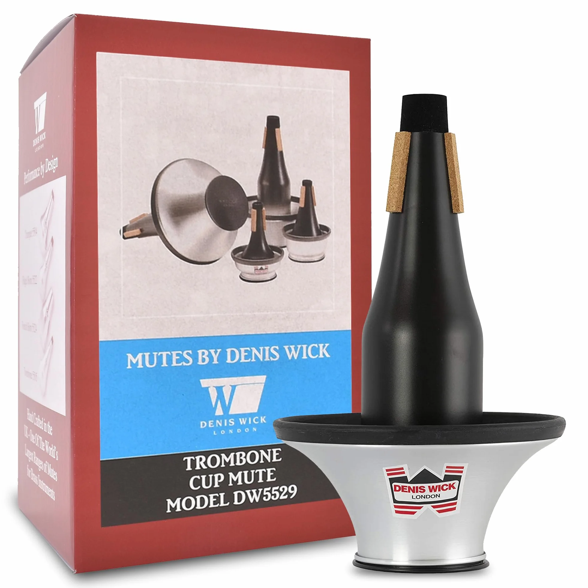 Denis Wick DW5529 Tenor-Posaune, einstellbarer Dämpfer, silber/schwarz