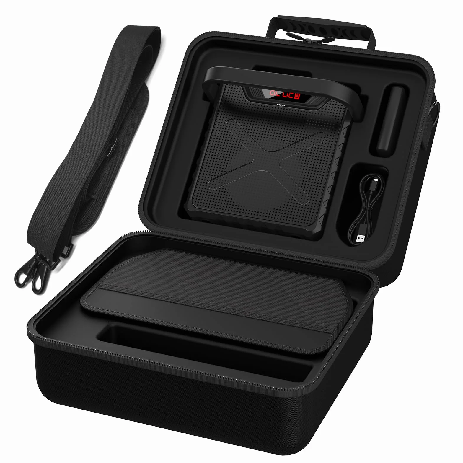 Sprachverstärker mit Mikrofonen kabellos & Tragetasche, Karaoke-Maschine tragbar mit Bass Boost, USB/TF/AUX/FM, Bluetooth-Lautsprecher PA-System für führungen,Erwachsene,Kinder