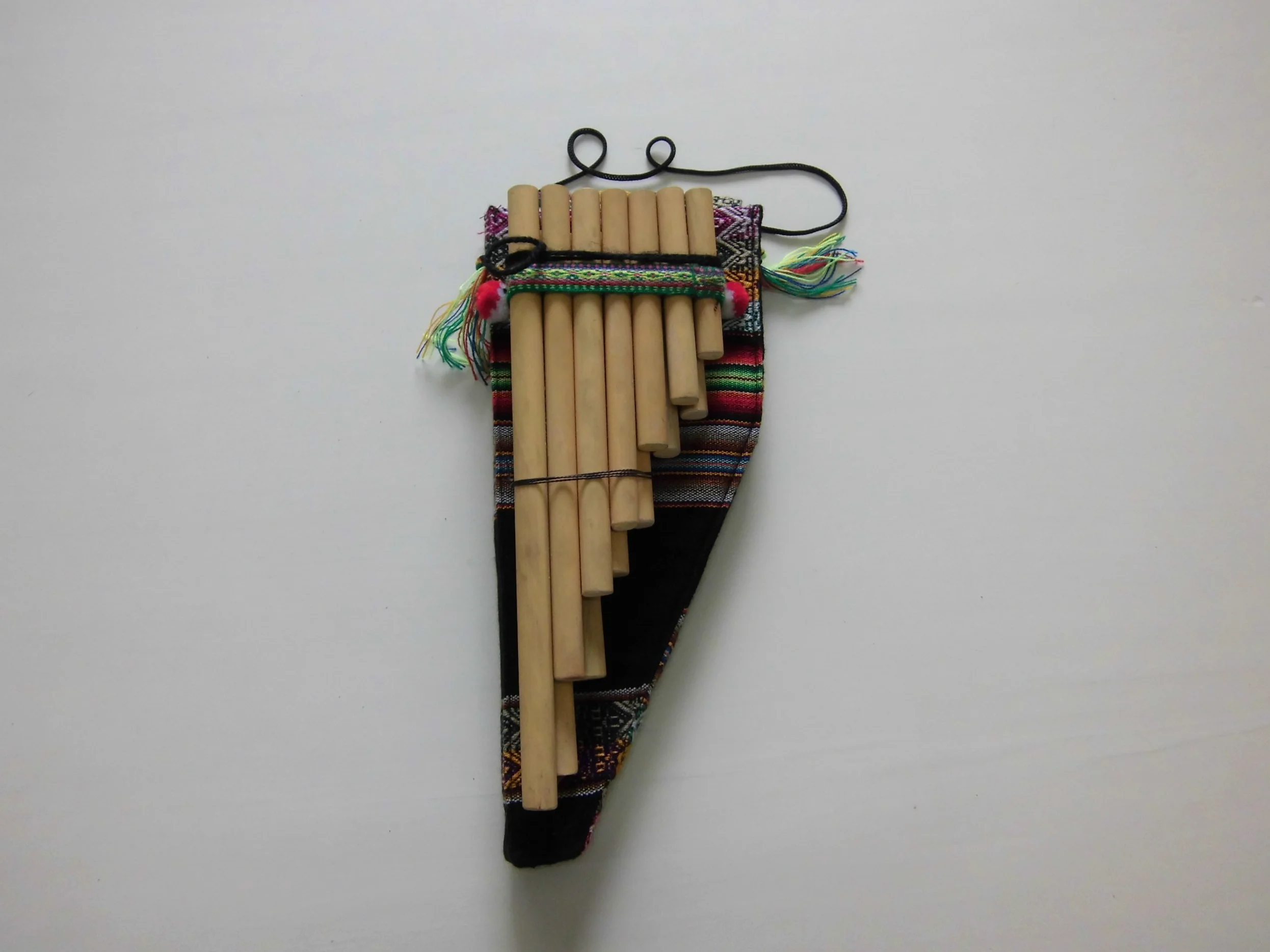 Handgefertigte Peruanische Natur Bambus Panflöte 13 Tubes