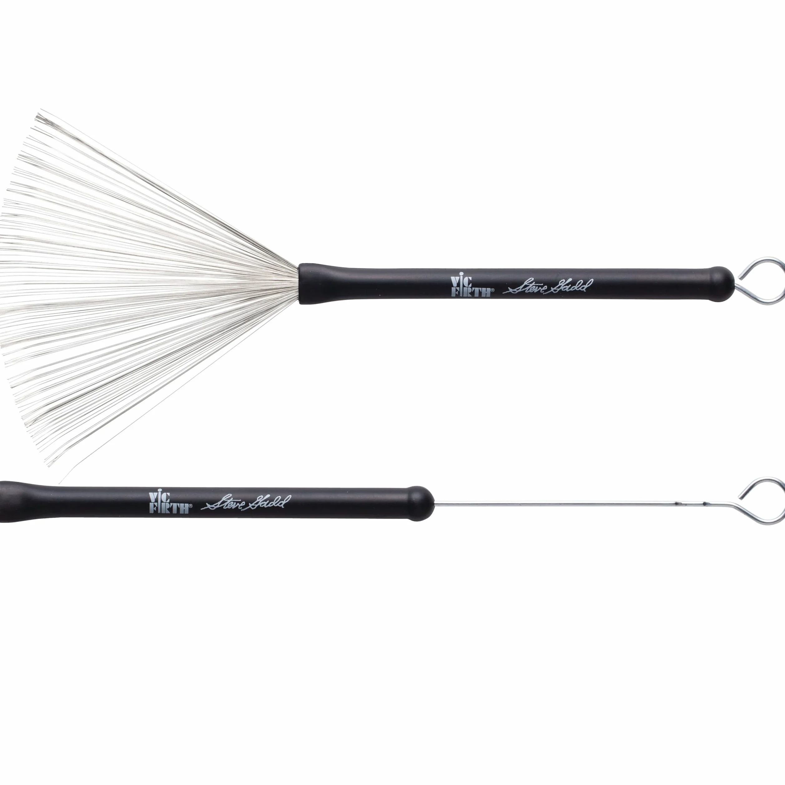 Vic Firth Signature Series Wire Brush Steve Gadd Retractable Black Handle