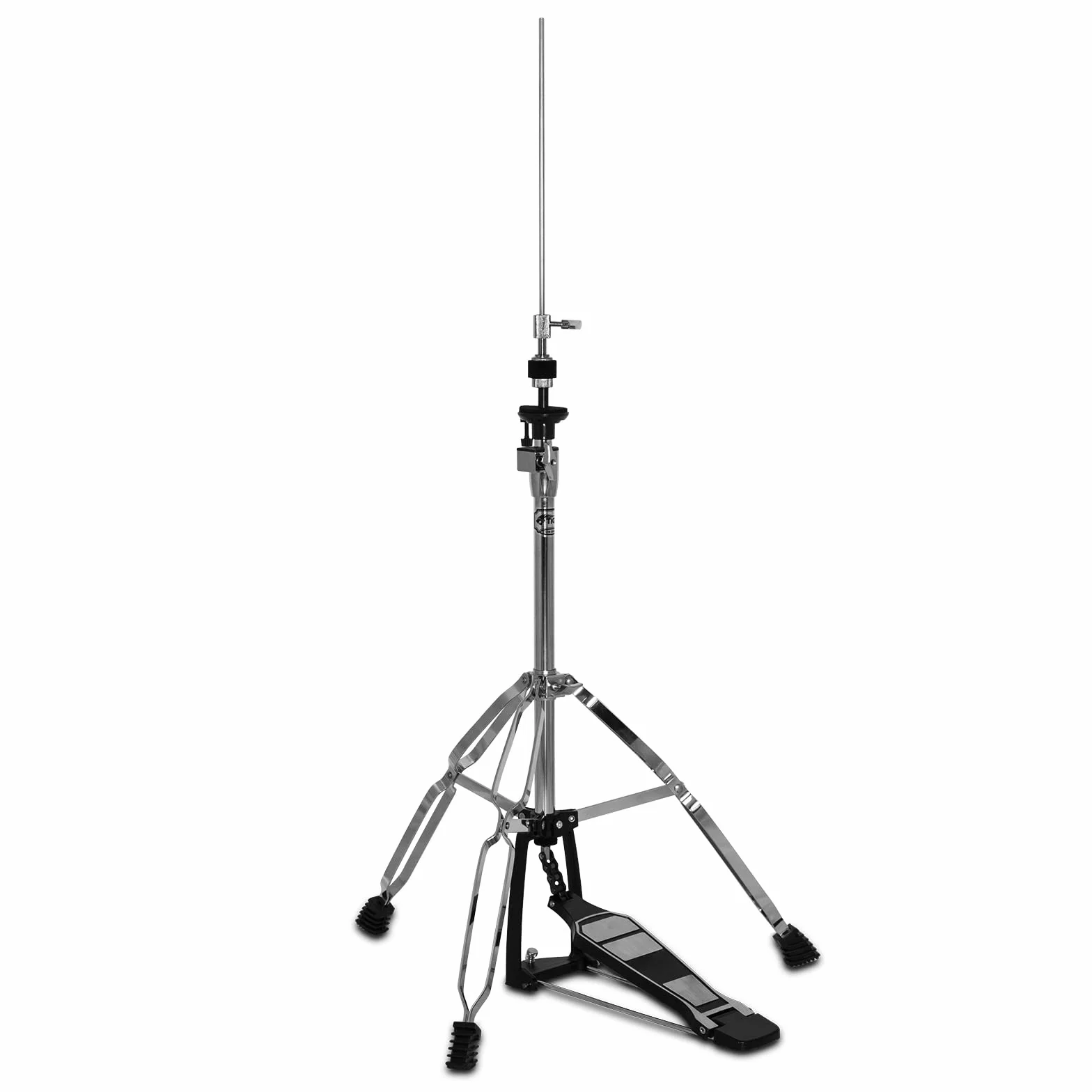 TIGER DHW49-CM Doppelstrebiger Hi-Hat Ständer mit Direkt Pull Fußpedal