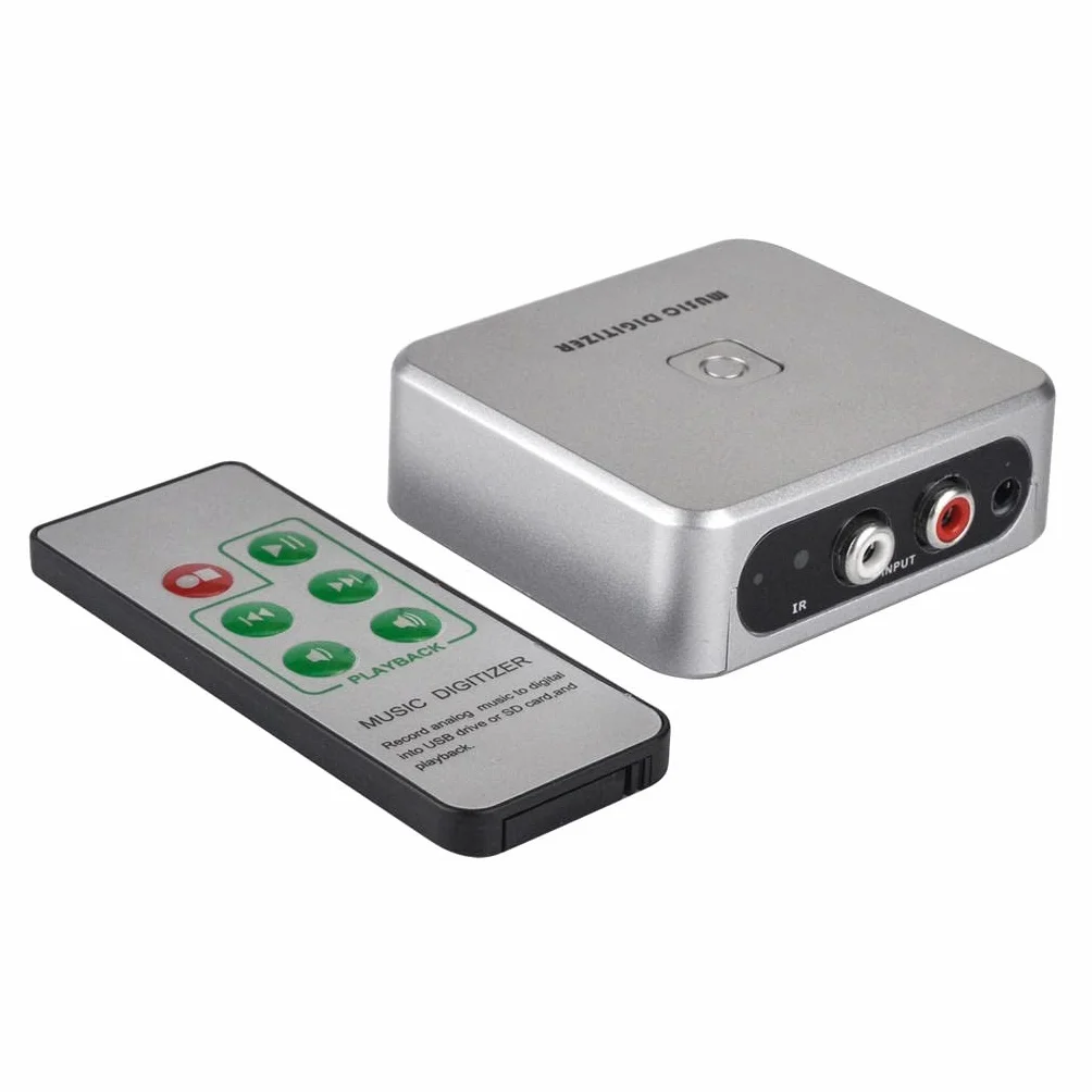 non-brand Audio Recorder/Audio-Digitalisierer/Audio Grabber mit 3,5 mm Speichern auf USB-Scheibe als MP3-Datei mit Fernbedienung
