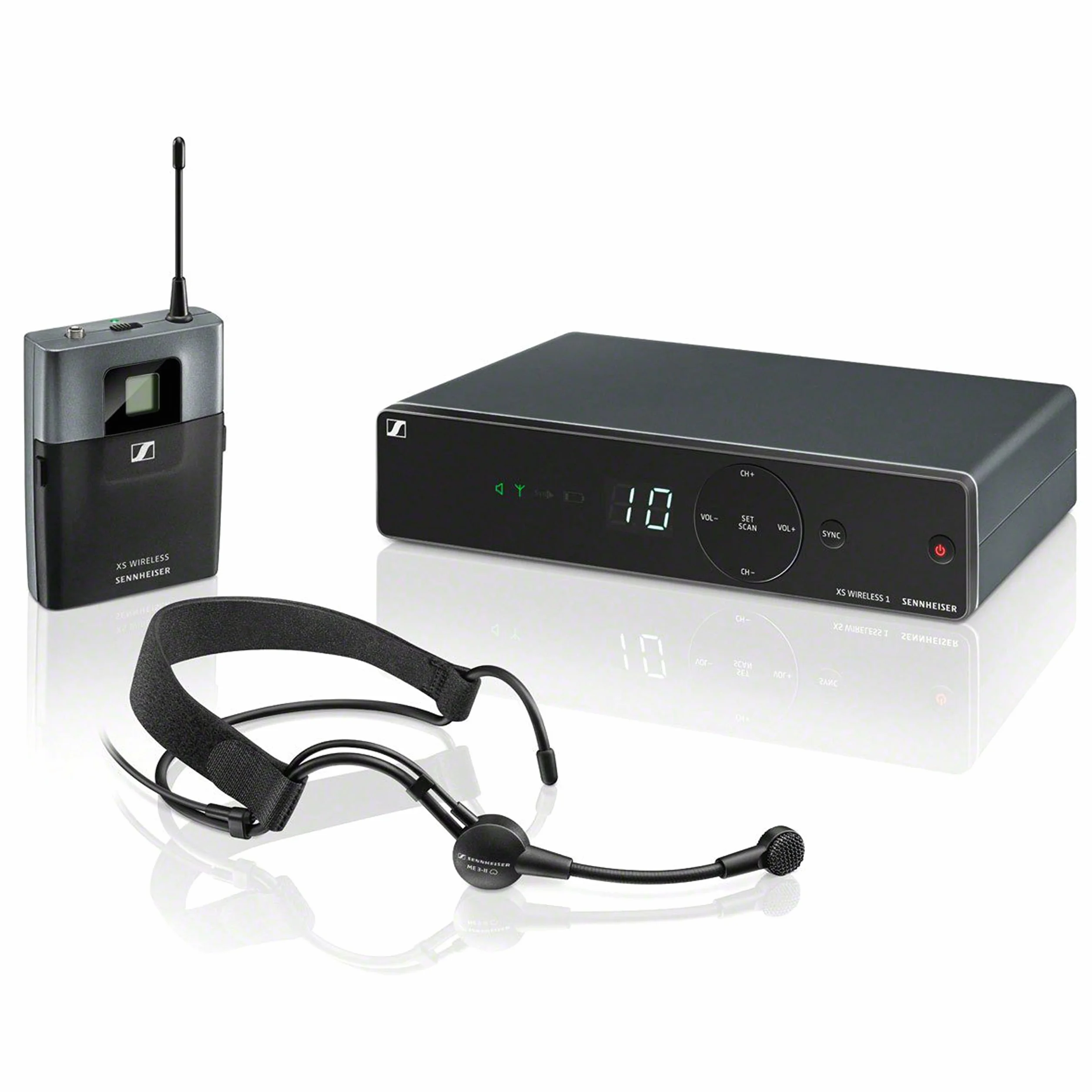 Headset Funkmikrofon-Set Sennheiser XSW 1-ME3-B Übertragungsart:Funk