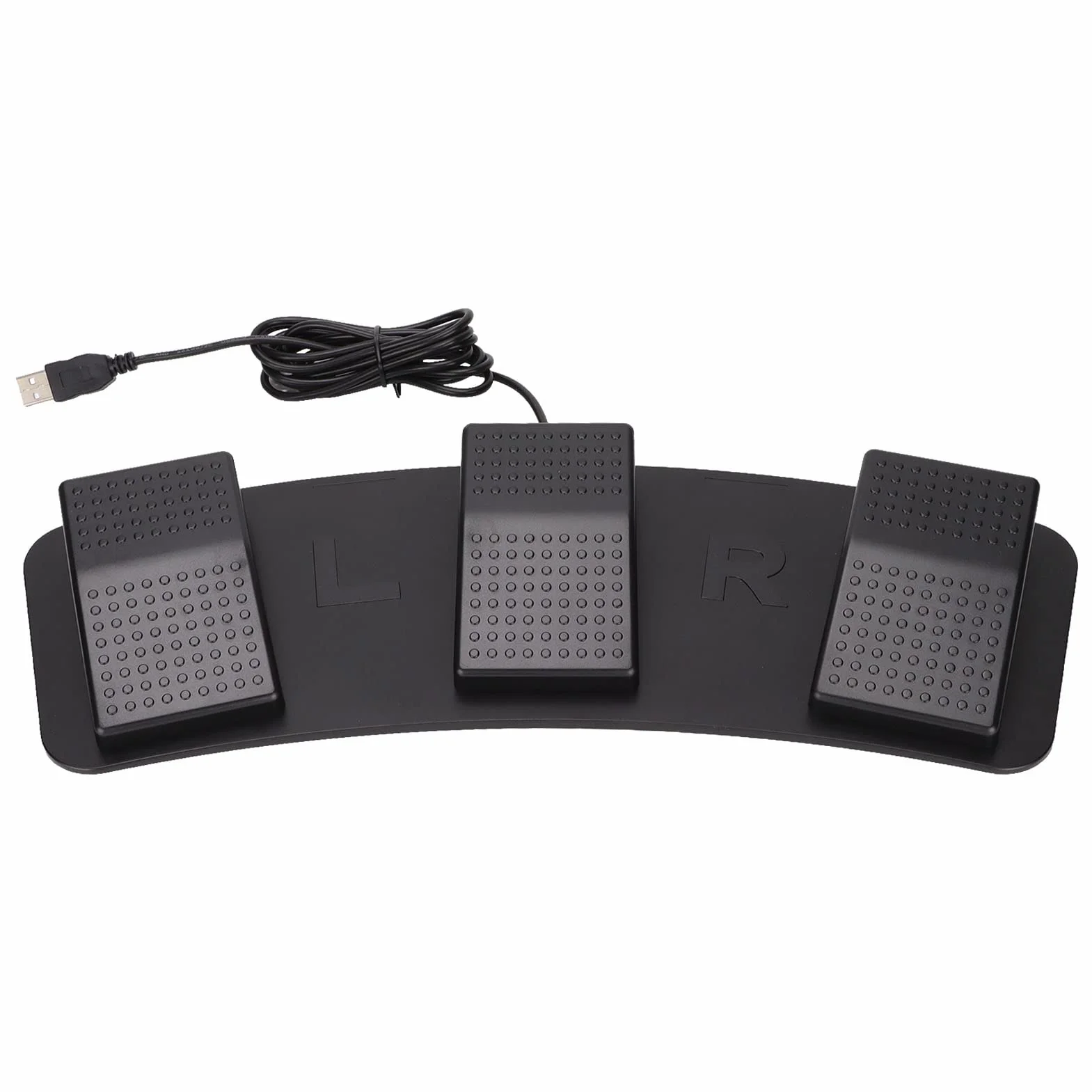 ASHATA USB-Fußpedal, USB-Dreifach-Fußschalterpedal, Multifunktionales, Ergonomisches Dreifach-Fußschalterpedal Zum Spielen von Spielen, Werkstests, PC-Gaming-Pedal(