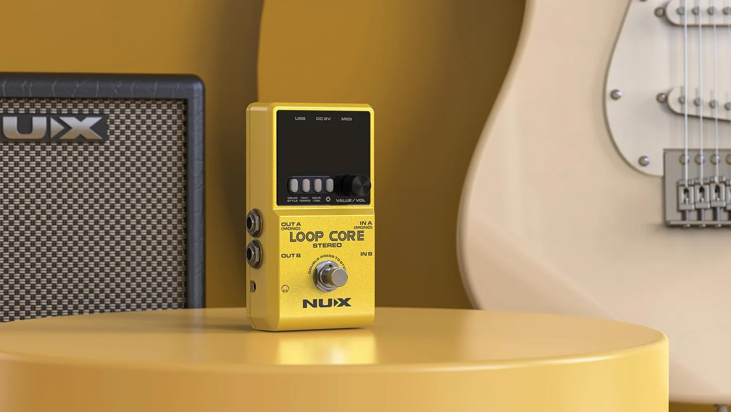 NU-X | Loop Core Stereo Pedal mit HD LCD Farbdisplay