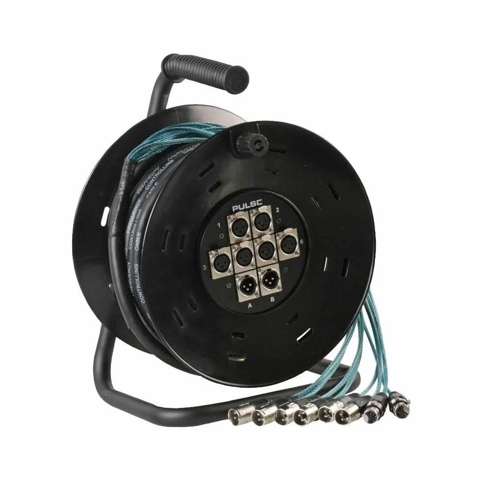Pulse Multicore-Trommel (6-in-2-Ausgang, XLR), 15 m