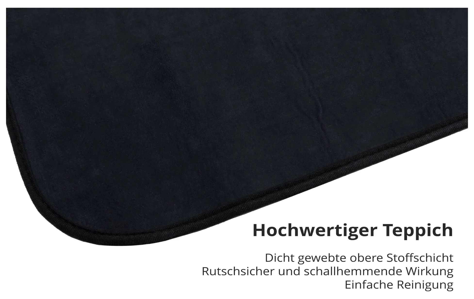 Stagecaptain DTB-1620 BK Drum Teppich Schwarz - Mittelgroßer Schlagzeugteppich - 160 x 200 cm - Dicht gewebte Oberfläche - rutschfeste Unterseite - Mit Klettband - Transporttasche - Schwarz