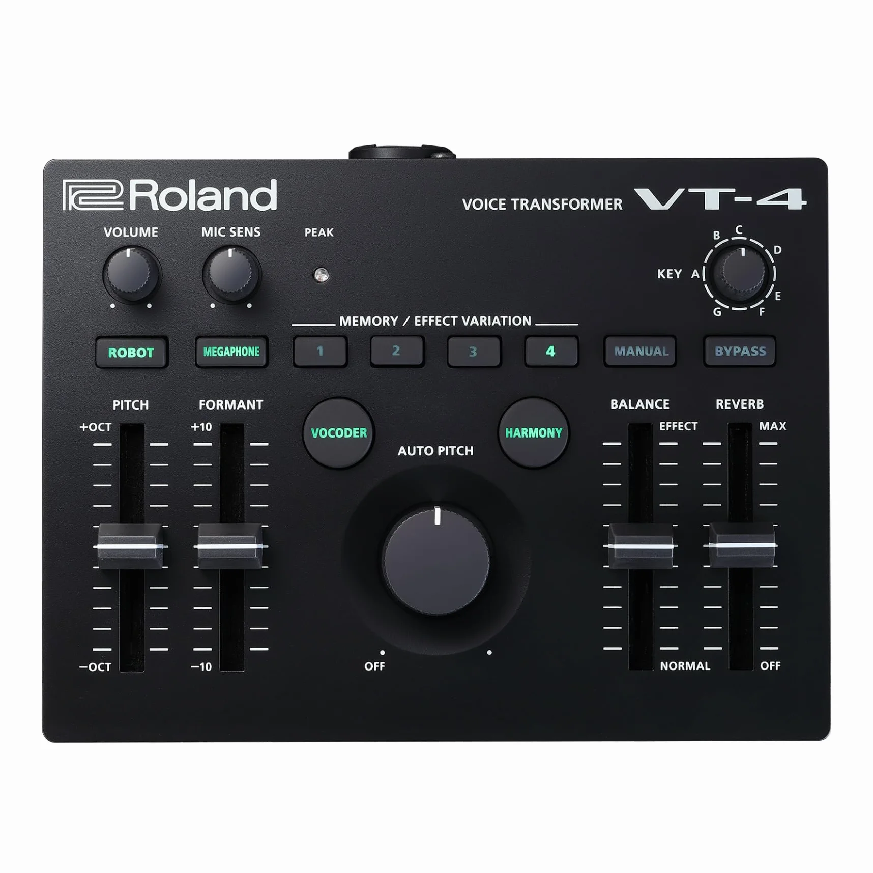 Roland Aira VT-4 Voice Transformer, Harmonizer, Vocoder NEU, Schwarz