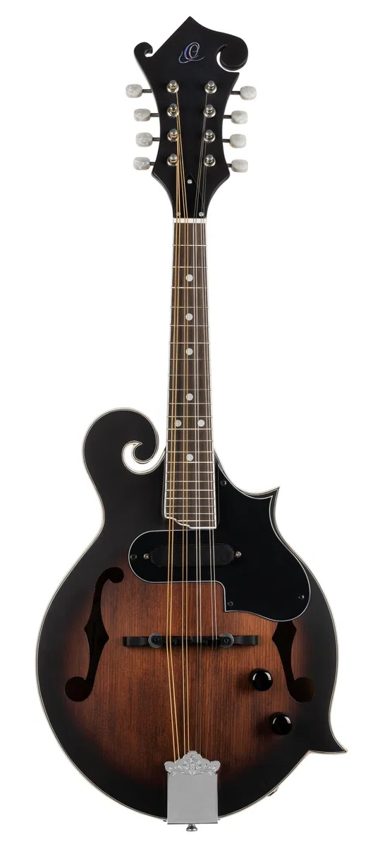 Ortega Guitars F-Style Mandoline Elektro-Akustisch – F-Holes – Americana Series – Fichte / Ahorn, Braun (RMFE30-WB)