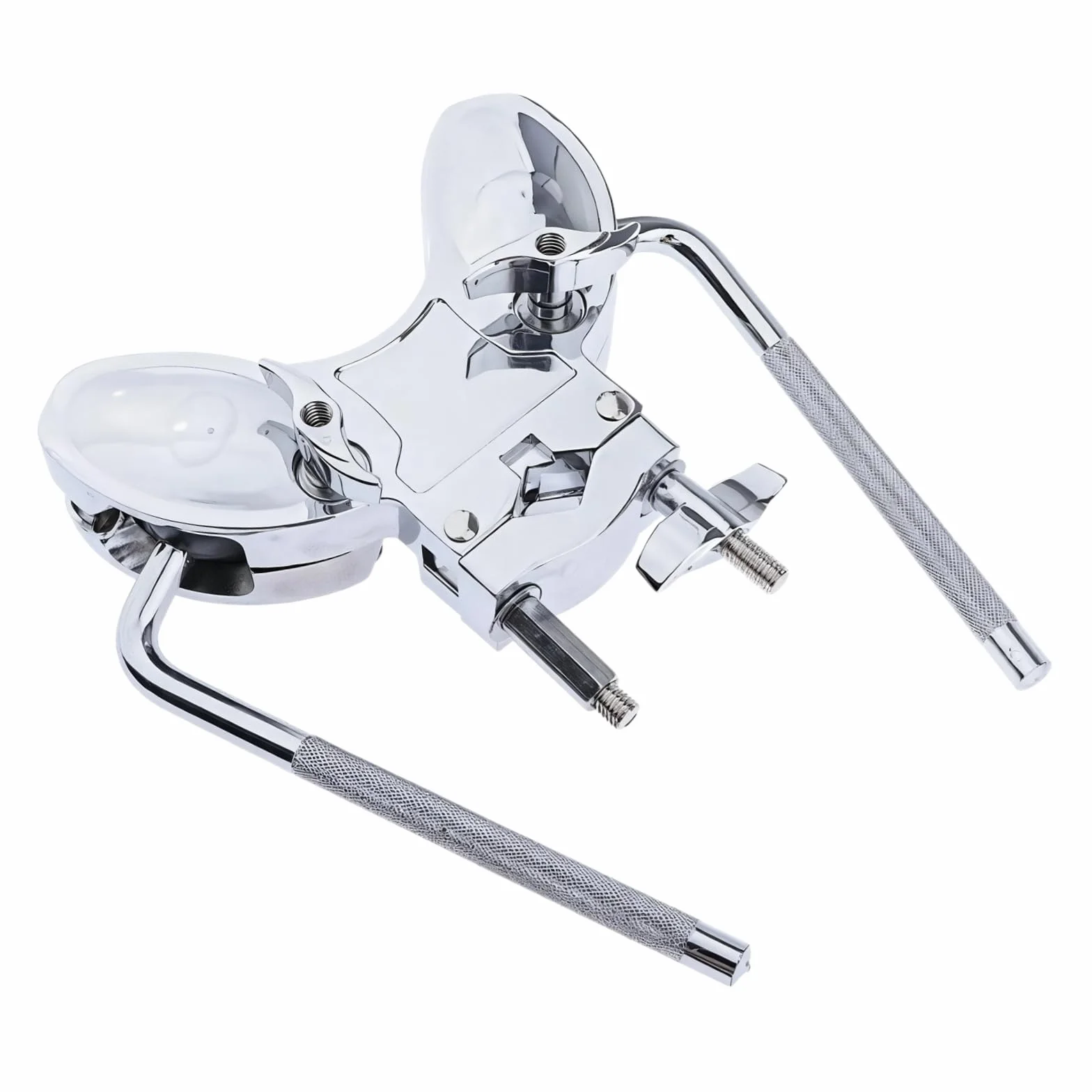 Solide Aluminium-Legierung Drum Rack Klemme, Doppel-Tom-Halterungsständer, galvanisierte Trommelhalterung, rostbeständiges Design, perfekt als Ersatz für Doppel-Tom-Trommel-Set