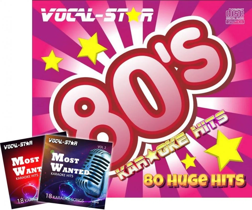 Vocal-Star 80er Jahre Karaoke CD CDG Disc Pack 4 CDs 80 Lieder