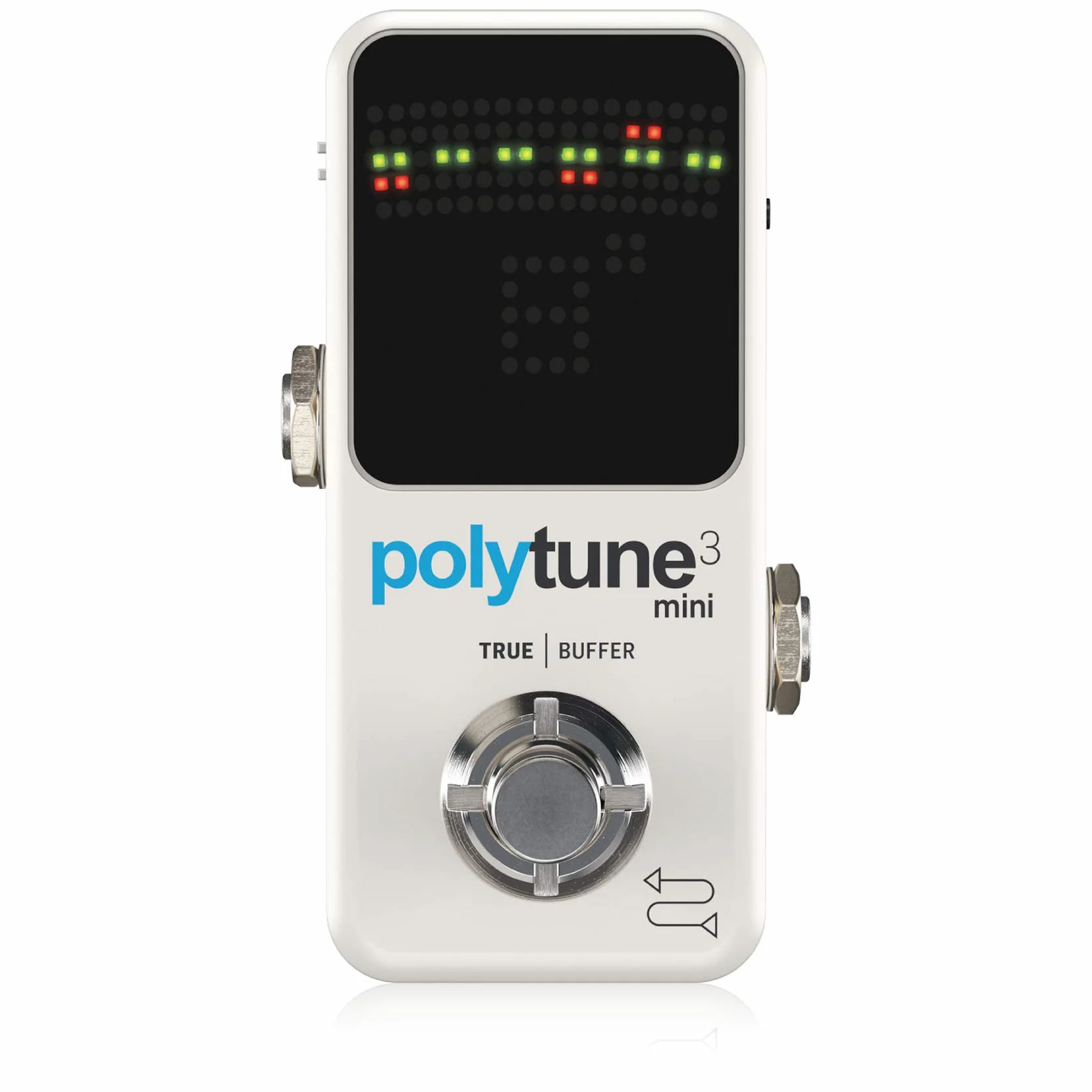 TC Electronic POLYTUNE 3 Kleiner Polyphoner Tuner mit Mehreren Stimmmodi und Integriertem BONAFIDE-PUFFER