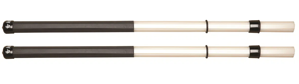 Vater Drumsticks VMAS - Spezialsticks - Acoustick™ Rute Rods Dowels - Schwarzer Griff