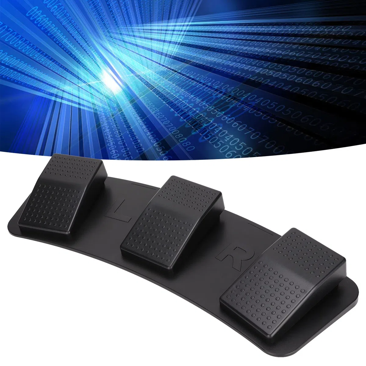 ASHATA USB-Fußpedal, USB-Dreifach-Fußschalterpedal, Multifunktionales, Ergonomisches Dreifach-Fußschalterpedal Zum Spielen von Spielen, Werkstests, PC-Gaming-Pedal(