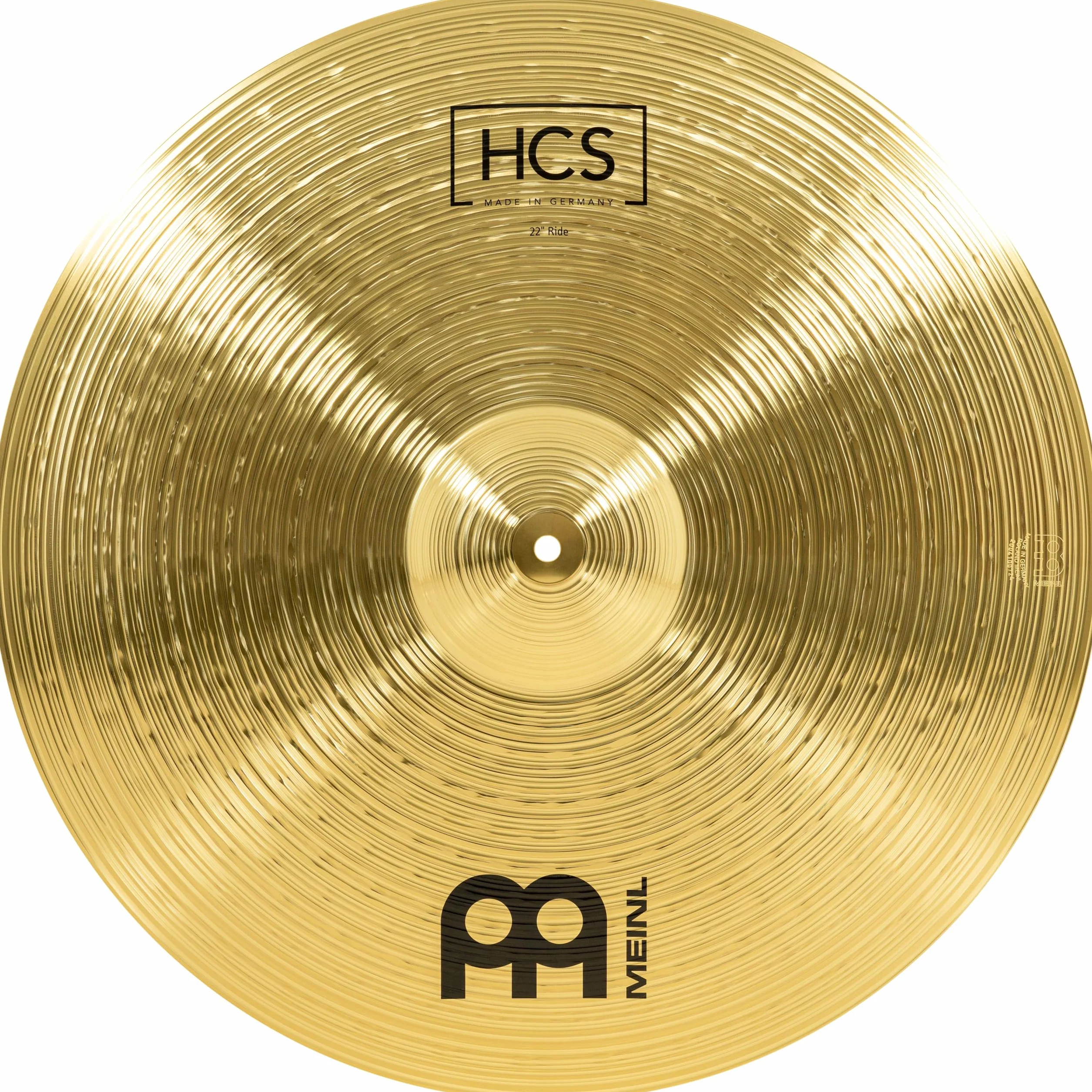 Meinl Cymbals HCS Ride — 22 Zoll (Video) Schlagzeug Becken (55,88cm) Messing, Traditionelles Finish (HCS22R)
