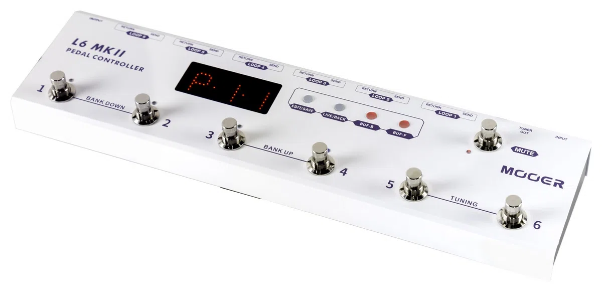 Mooer Pedal Controller L6 MKII - Programmable 6-Channel Loop Switcher