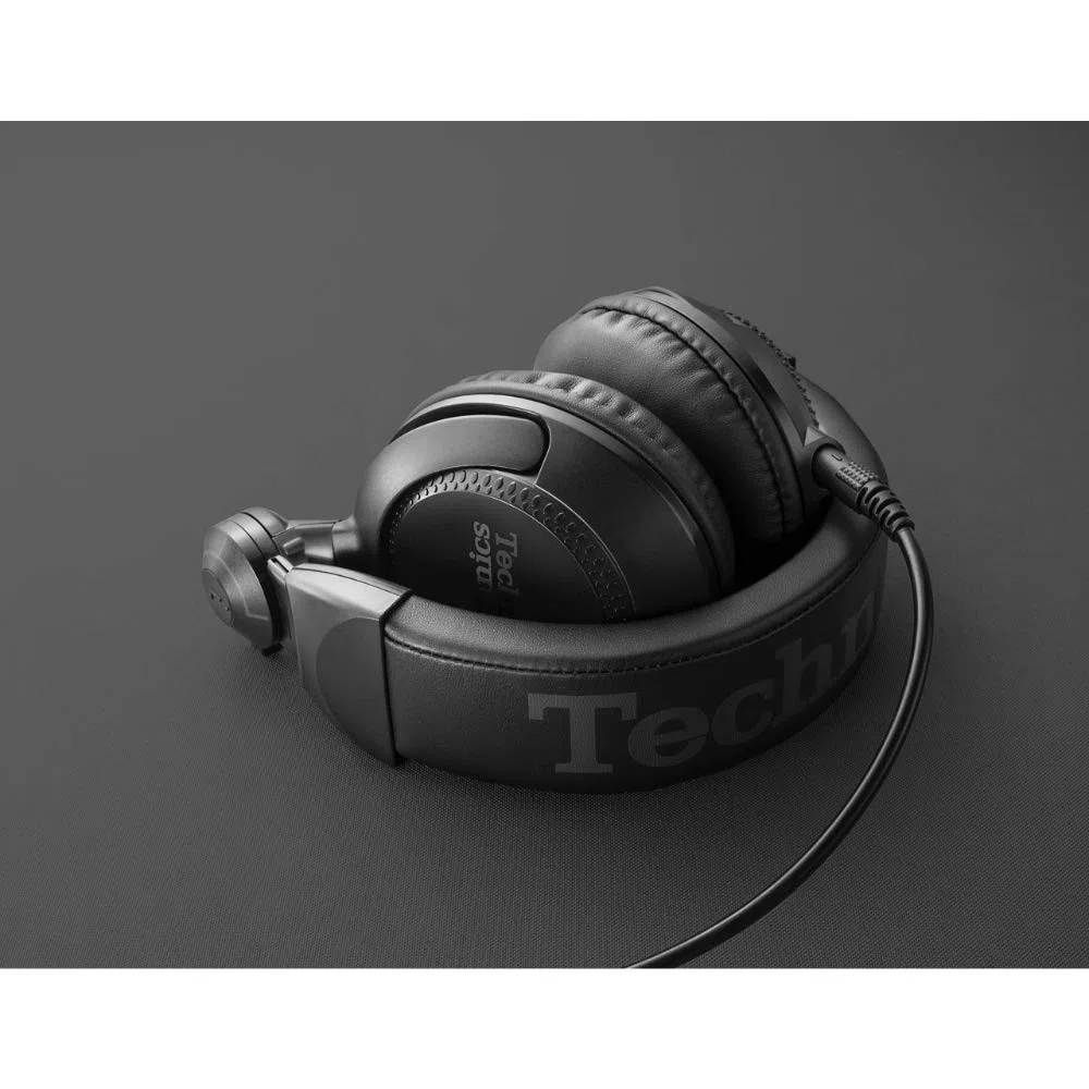 Technics EAH-DJ1200 DJ Kopfhörer, On-Ear, Schwenkarm, abnehmbares Spiralkabel, High-End Stereoklang, schwarz
