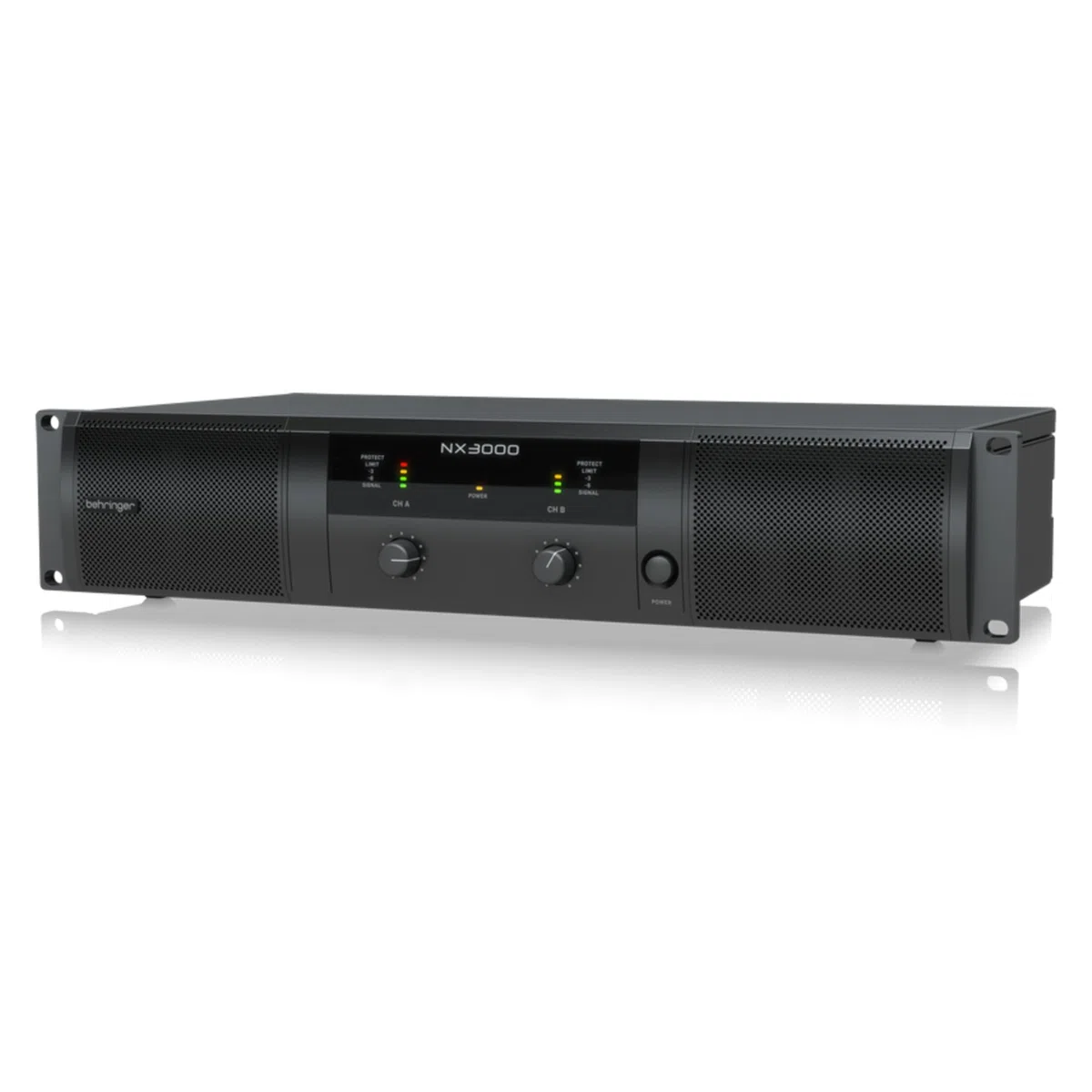 Behringer NX3000 Ultraleichter 3000-Watt-Class-D-Leistungsverstärker mit SmartSense-Lautsprecherimpedanzkompensation