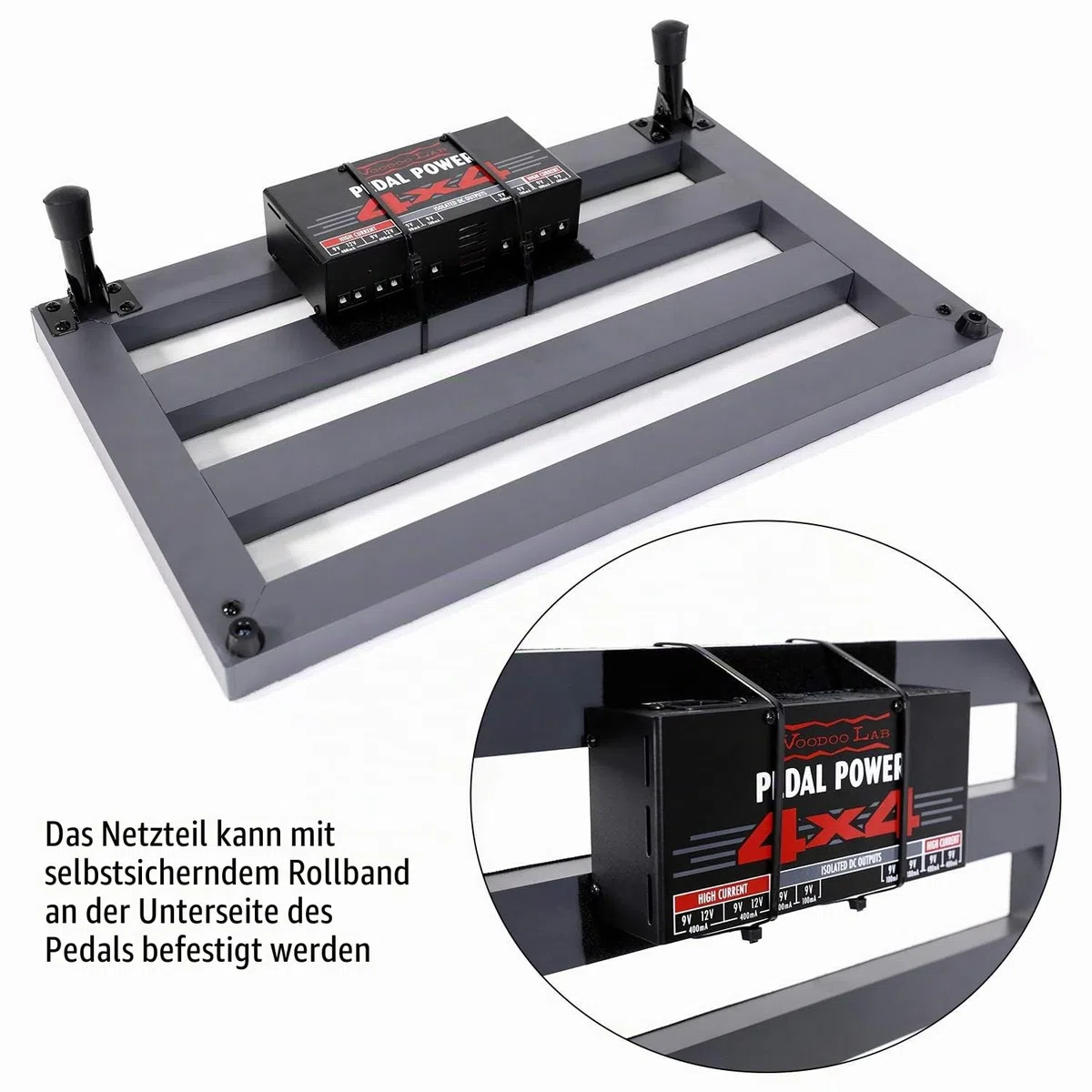 Ghost Fire SPL-2.5 Pedalboard aus Aluminiumlegierung für Gitarre, superleichter Effekt, 34,8 x 26,9 cm, mit Tragetasche