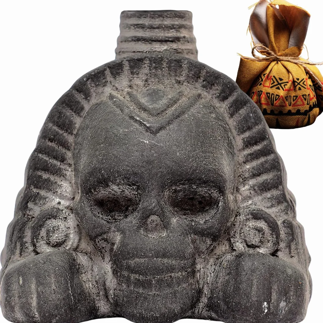 ITZCOEHUA Real Screaming Aztec Death Whistle (Obsidian Black) - lauteste authentische menschliche Klangschreie über 125 Dezibel