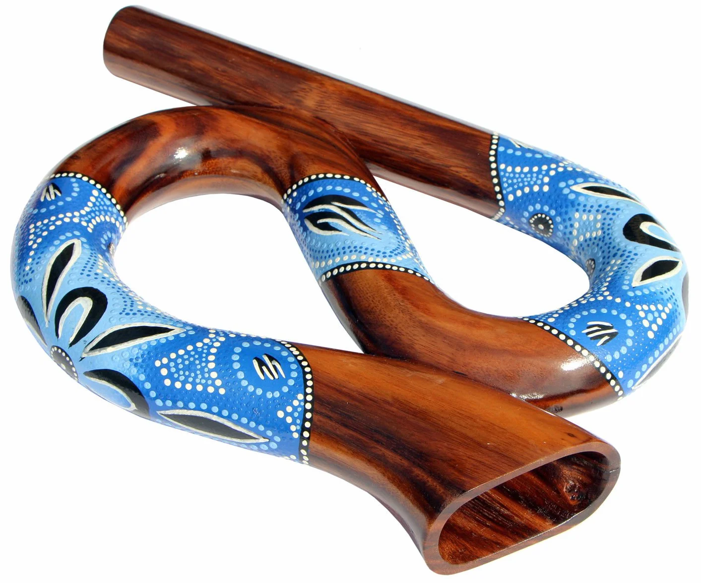 Rund Reise Didgeridoo Horn Travel Didge Did104 blau