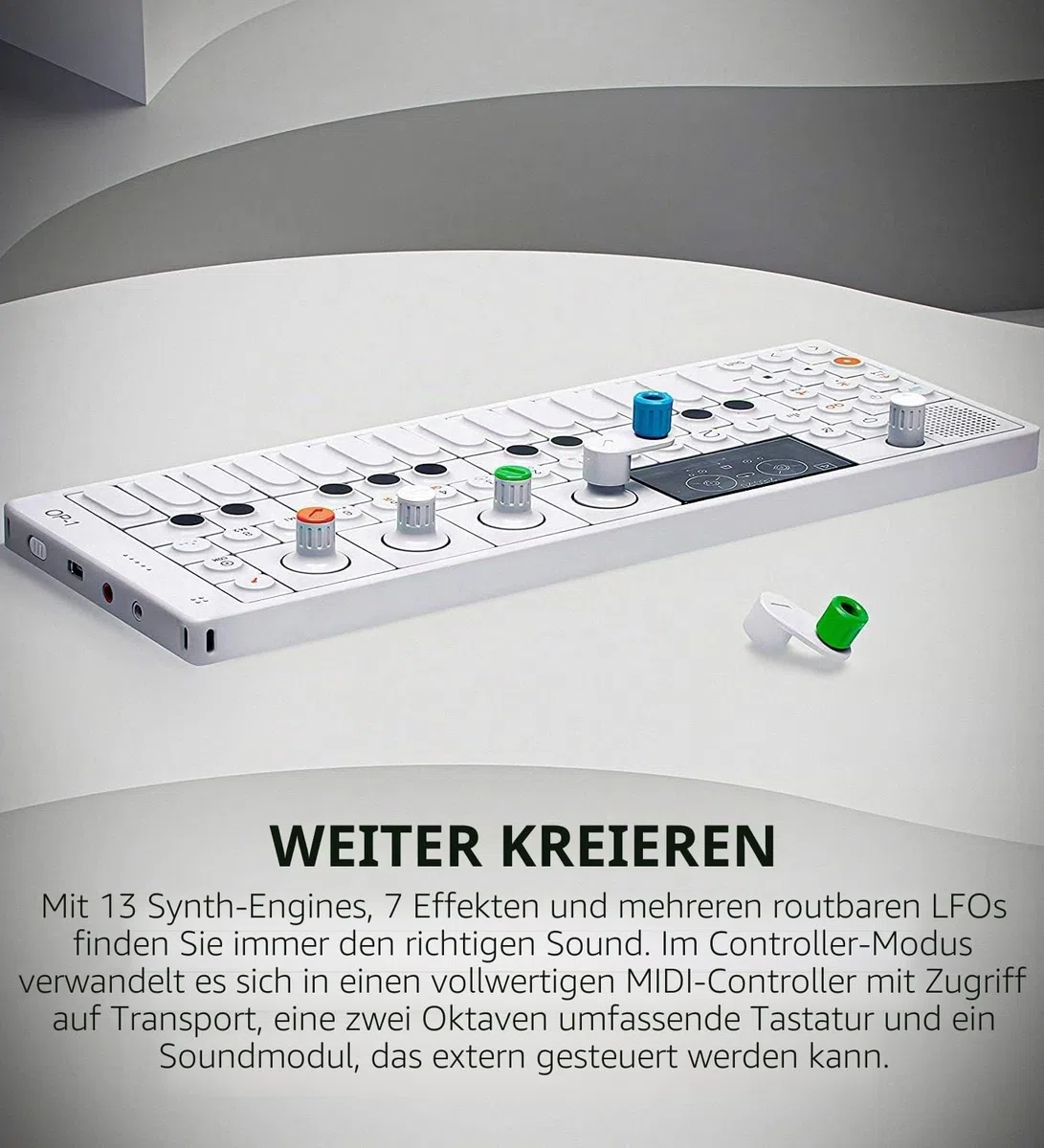 Teenage Engineering OP-1 tragbarer Synthesizer, Sampler und Controller mit eingebautem FM-Radio
