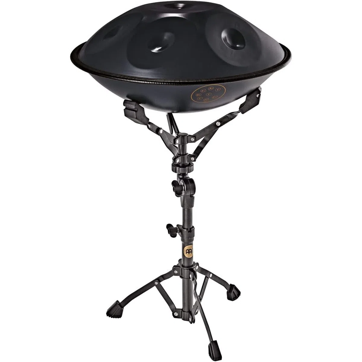 Sonic Energy Handpan Ständer Klein – Zubehör für Handpans und Steel Tongue Drums – Höhenverstellbar bis 27" / 70 cm – Pulverbeschichteter Stahl, schwarz (HPS-S)