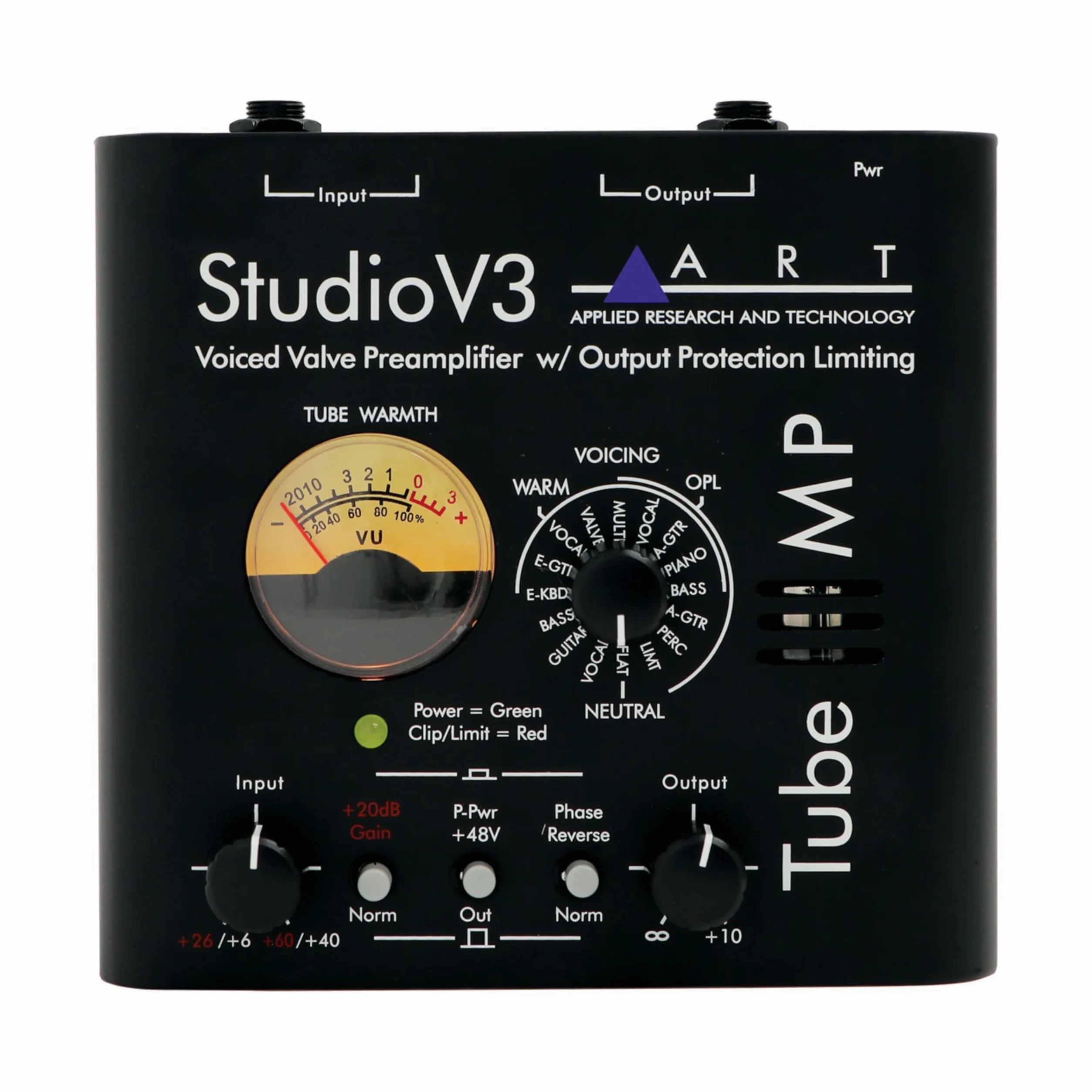 ART Tube MP Studio V3 1-Ch Mic/Limiter/VU/15 Presets