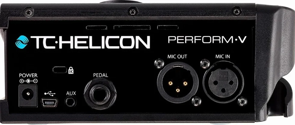TC Helicon PERFORM-V Ultimate Mic Stand-Mount Vocal Processor für schnellen und einfachen Sound in Studioqualität mit erweiterbaren Effekten