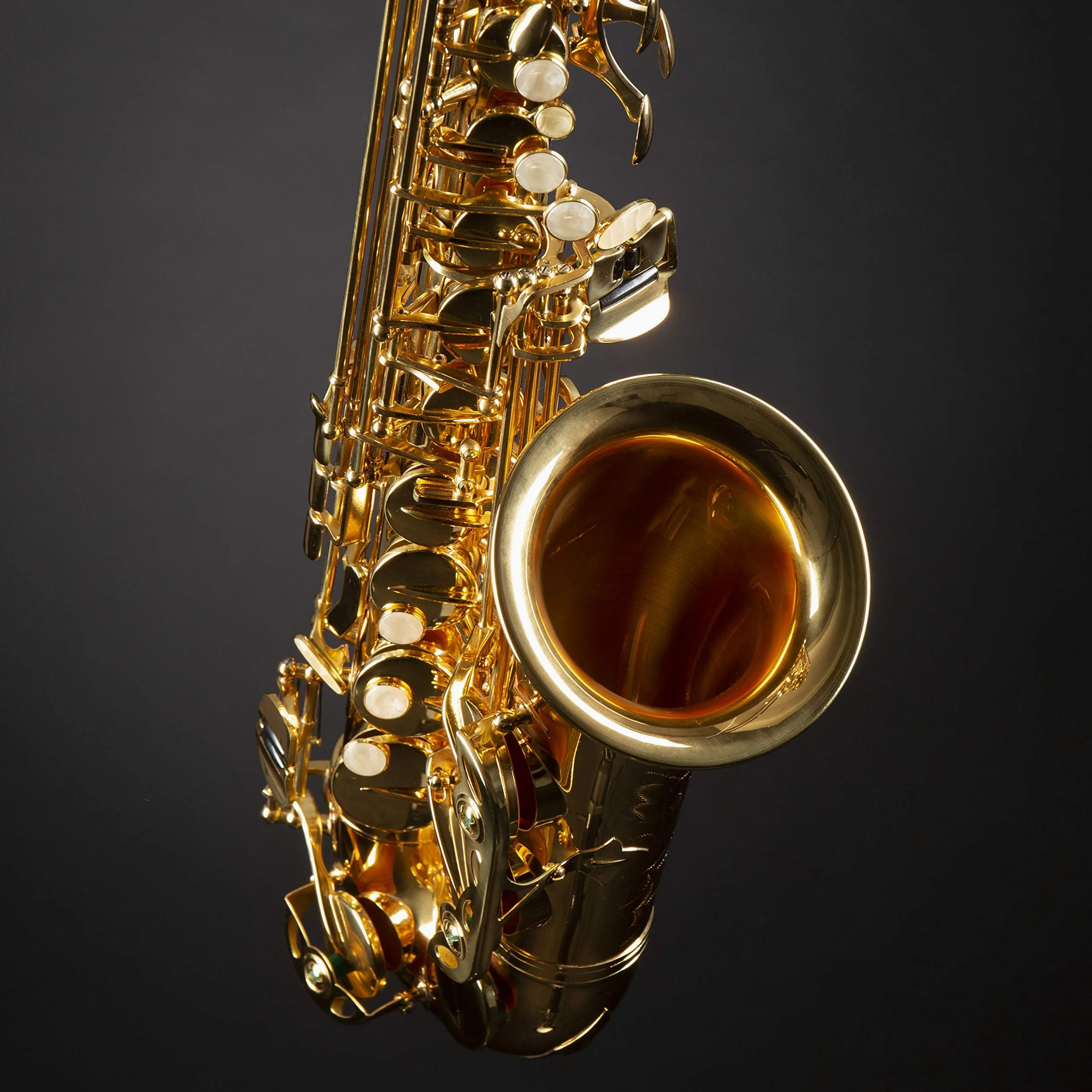 Monzani MZAS-90L Alt Saxophon für Einsteiger, Leichtgewicht, Volle Klangqualität, Einfache Ansprache, Inklusive Mundstück und Hardcase, Ideal für Anfänger