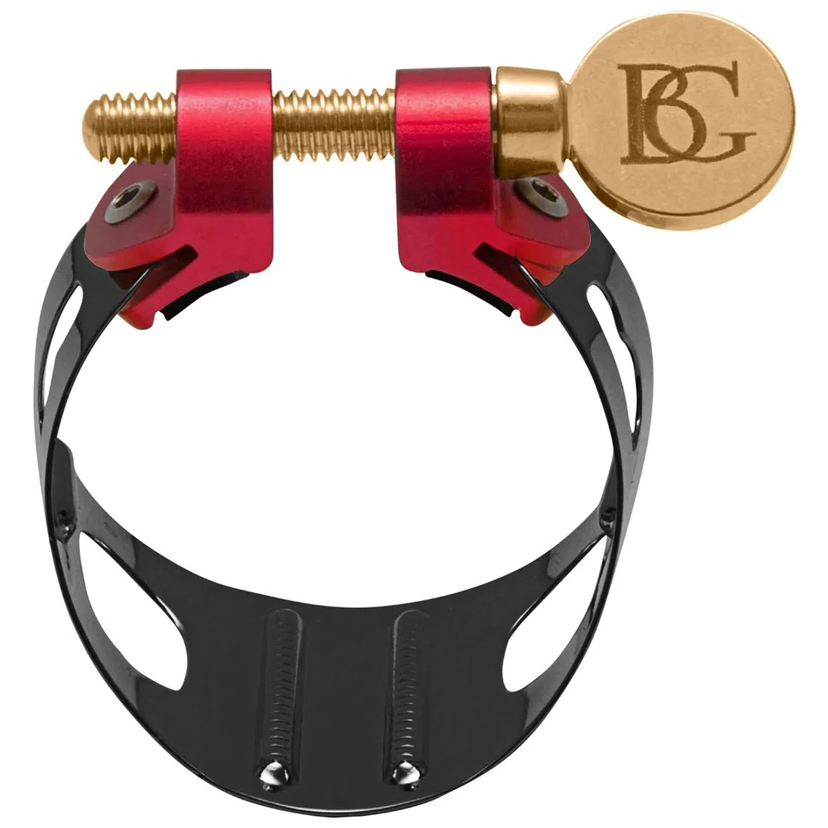 BG Ligature Duo schwarz lackiert - Bb-Klarinette und Altsaxofon