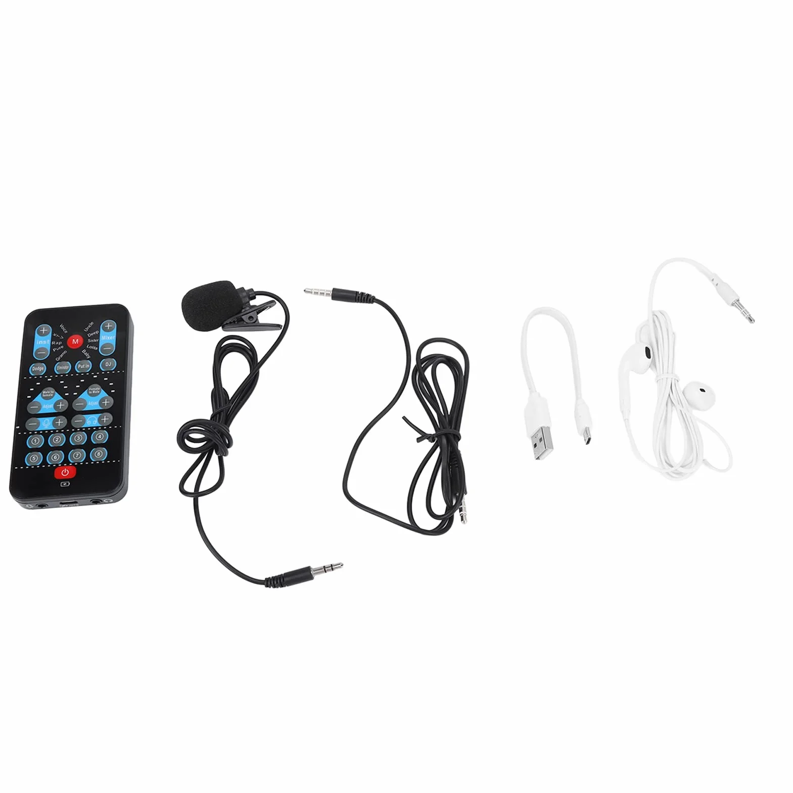 Stimmenverzerrer, Sprachwechsler mit Mikrofon 8 Soundeffekte Sprachwechselgerät Gaming Voice Changer Sound Live Soundkarte Unterstützt Mehrere Sprachen