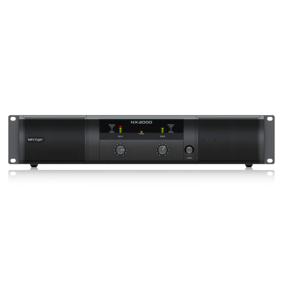 Behringer NX3000 Ultraleichter 3000-Watt-Class-D-Leistungsverstärker mit SmartSense-Lautsprecherimpedanzkompensation