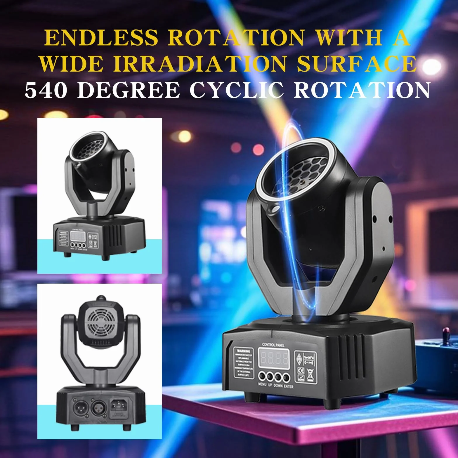 Disco-Licht mit beweglichem Kopf, Party-Lichter, LT05, LED-RGB-Licht, DJ-Projektor, Musikgesteuert, DJ-Disco-Lichter, DMX-Effekt-Strahler, für Bar, KTV, Familientreffen, Hochzeit, Geburtstag