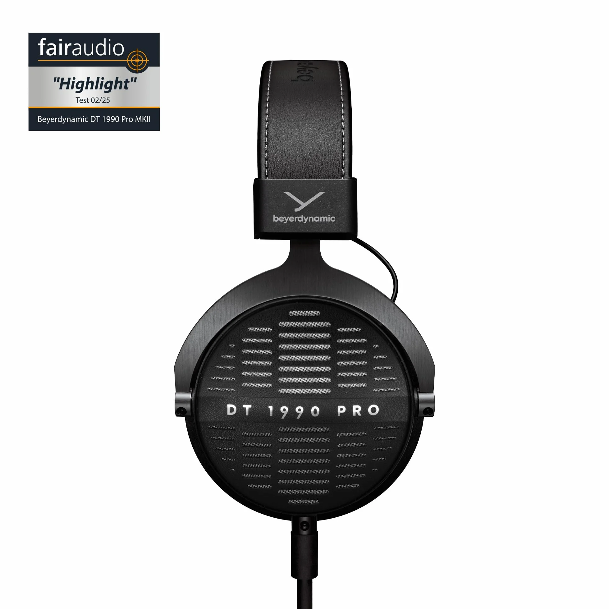 beyerdynamic DT 1990 PRO MKII Over-Ear-Studiokopfhörer mit offener Bauweise, steckbarem Kabel, präzisem Referenzklang für Mixing und Mastering, in schwarz