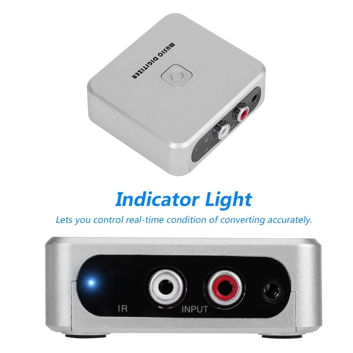 Kadimendium Cinch Links Rechts Kan?le Musik Digitizer 128 Kbps U Disk SD Karte MP3 Digitizer Audio Capture Box Audio Recording Digitizer