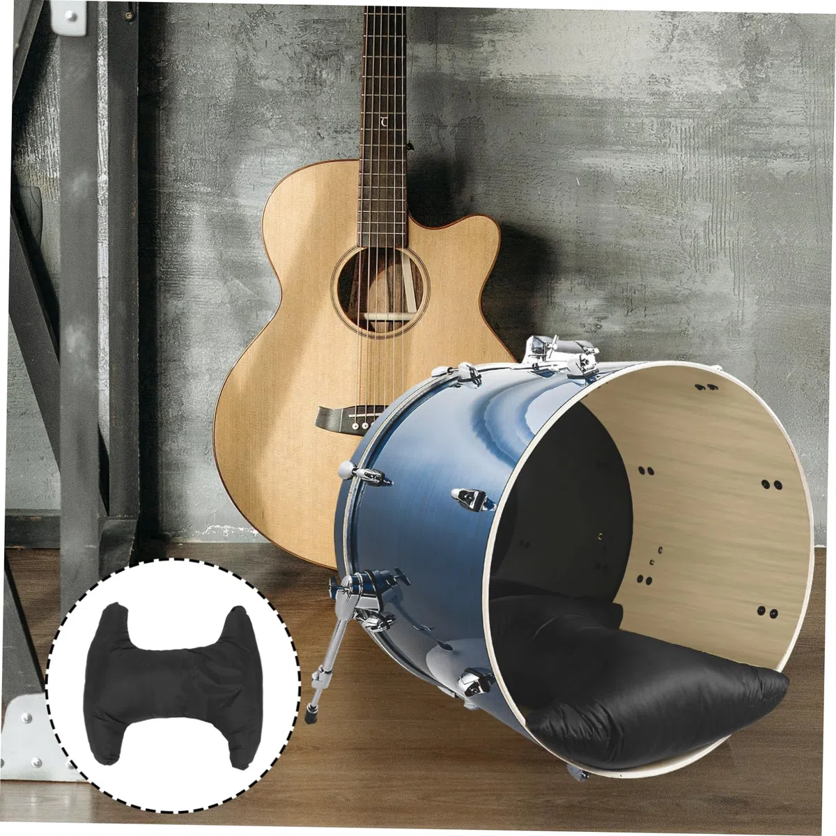 Toyvian Verdicktes Trommeldämpfungskissen Aus Baumwolle Für Bassdrum Professionelles Schlagzeug Zubehör Für Bühne Und Alltag
