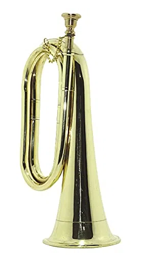 SHREYAS Brass Bugle Professional Civil War Era US Militär Kavallerie Stil Horn