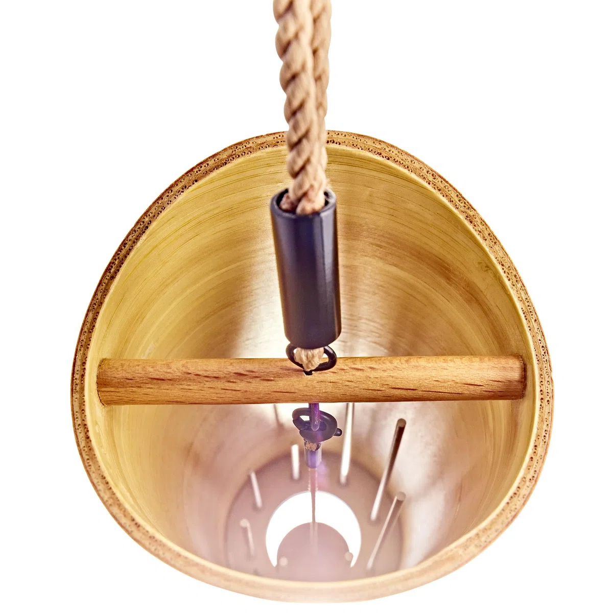 Sonic Energy Cosmic Bamboo Chime Stella – Klangspiel Nacht, 432 Hz – Für Meditation, Therapie, zur Dekoration – Inkl. Ersatzpendel (CBCSTELLA)