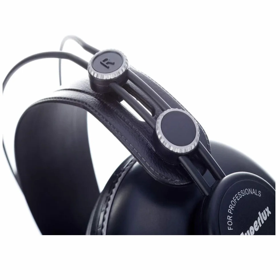 Superlux hd662b Headset – Kopfhörer (ohrumschließend, 10 – 30000 Hz, Neodym, verkabelt, Schwarz)