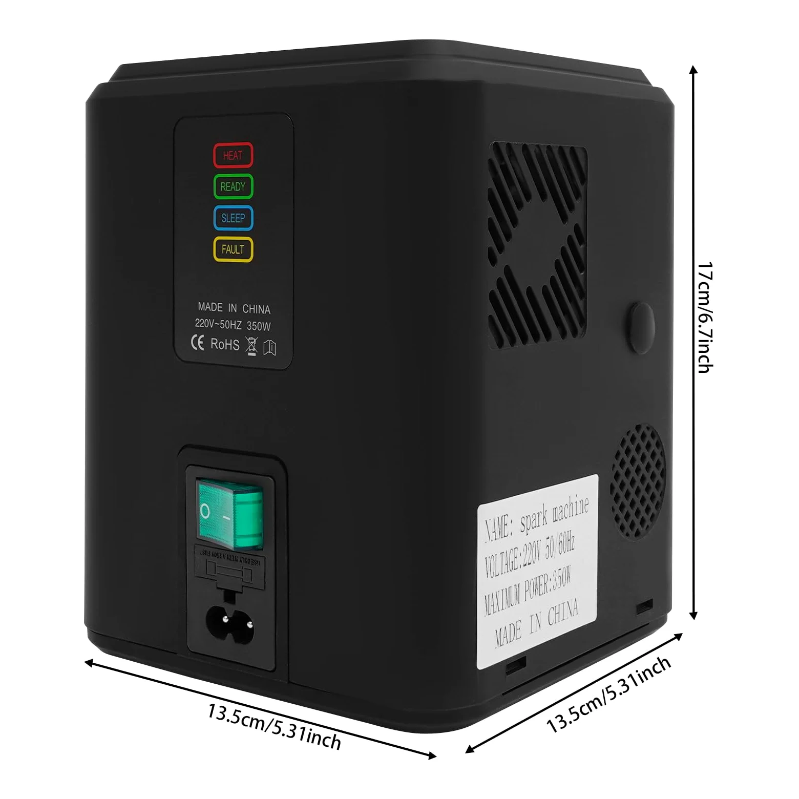 Elektronisch Pyrotechnikmaschinen 350w Mini Bühnen Kaltfunkenmaschine 2 Stück Tragbare Kaltfunkenmaschine Mit Fernbedienung Vertikale Bühnen Effekt Funkenmaschine Für Dj Partys Sportveranstaltungen