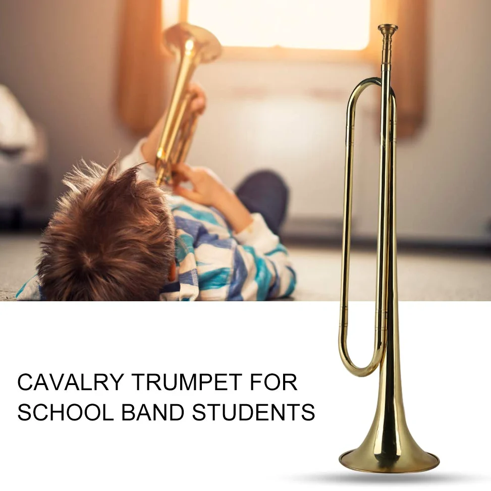 Kavallerie Trompete , Trompete Gold , langlebige und starke Trompete für Schulband für Schulband